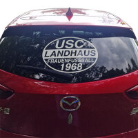 Heckscheibenaufkleber LANDHAUS Weiss