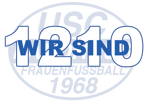 Logo + Wir sind 1210 Blau auf Weiß